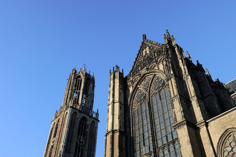 Domtoren en Domkerk in Utrecht van Merijn van der Vliet