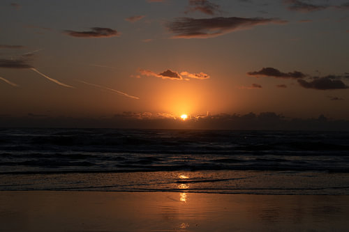 Zonsondergang, zeeland