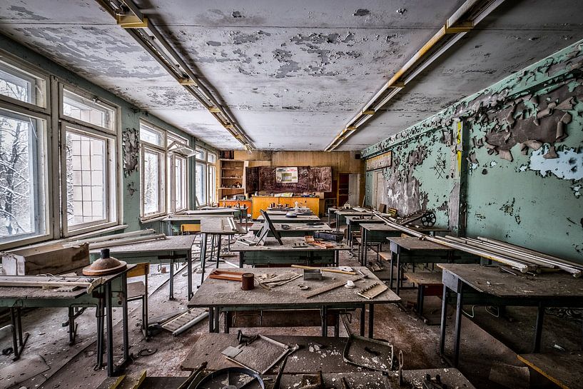 Schule in Tschernobyl von Jan Vandenberghe