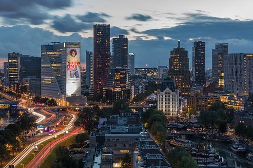 De skyline van Rotterdam