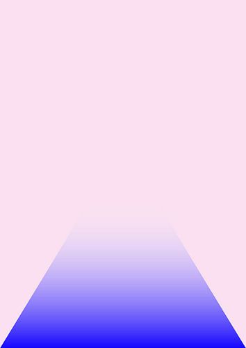 Blauer Farbverlauf vor einem zartrosa Hintergrund