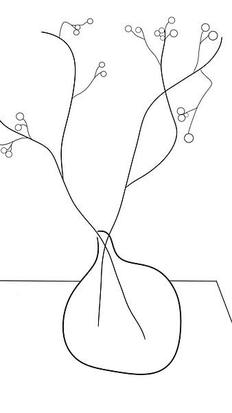 VASE SUR LE COMPTOIR par Anne Rietberg