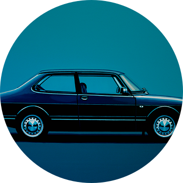 Saab 90 Schilderij van Paul Meijering