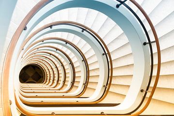 L'escalier de Den Bell à Anvers sur Truus Nijland