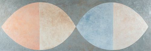 Formes ovales abstraites en couleur