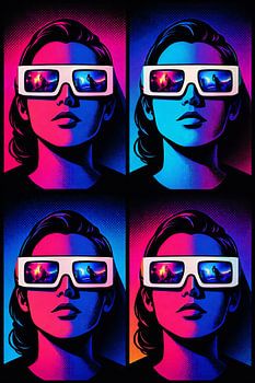 Neon Future Vision Portrait