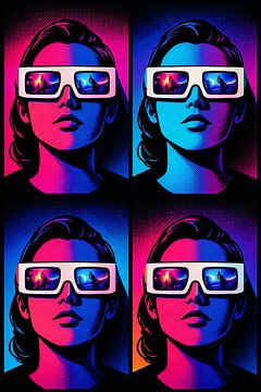 Neon Future Vision Porträt