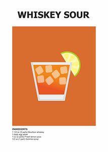 cocktail whisky sour minimaliste
