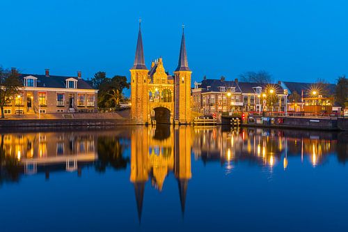 The water gate in Sneek, Friesland, Netherlands