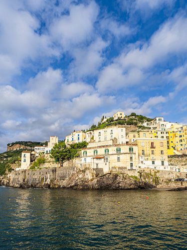 View of Minori on the Amalfi Coast in Italy
