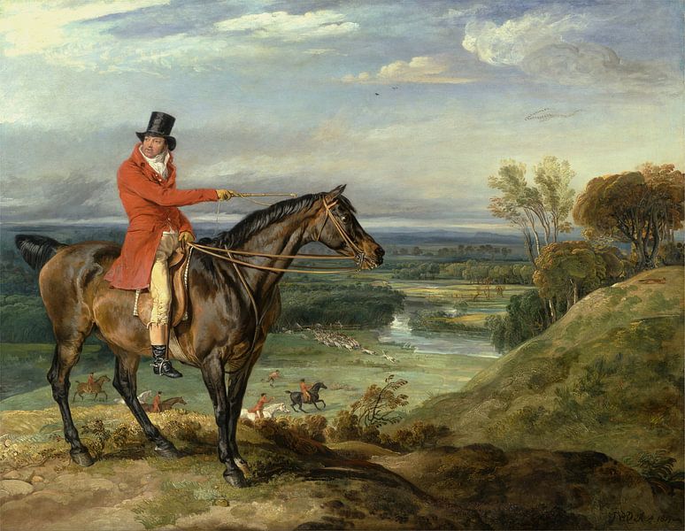 John Levett Hunting at Wychnor, Staffordshire, James Ward by Masterful Masters
