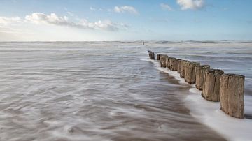 De kust bij Bergen aan Zee van Peter Korevaar