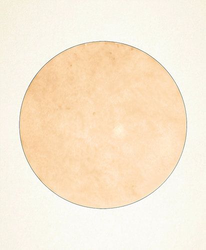 Mond in Sanftem Licht in Naturfarben von Mad Dog Art