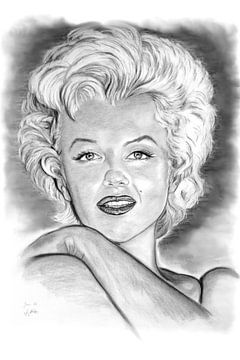 Marilyn In Black And White