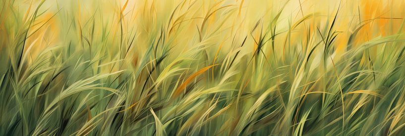 Abstract surreal grass background by Art Bizarre