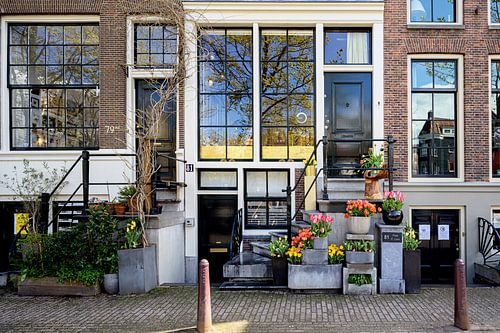 De lente is begonnen in Amsterdam