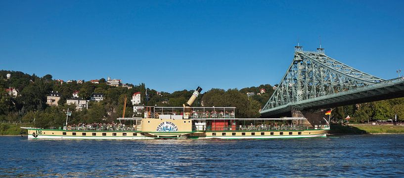 &quot;Blaues Wunder&quot;, Dresden van Gunter Kirsch