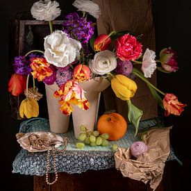 Stilleben Bunte Tulpen von Willy Sengers