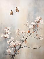 Bloesem met Vlinders, Japandi