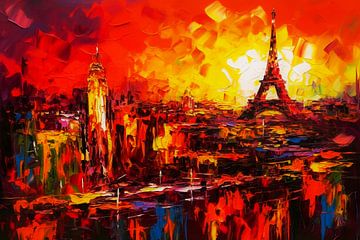 Parijs in de avond van Max Steinwald