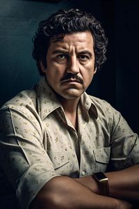 Pablo Escobar Gedanken eines großen Geistes von De Muurdecoratie