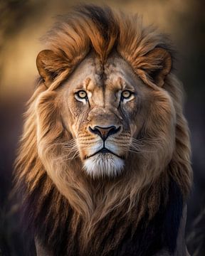 Porträt eines Löwen. von AVC Photo Studio