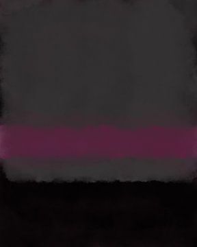 Grijs, paars, zwart. Kleurenveldschilderij geïnspireerd door Mark Rothko. van Dina Dankers