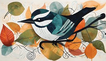 Painting modern bird by WeLoveArt