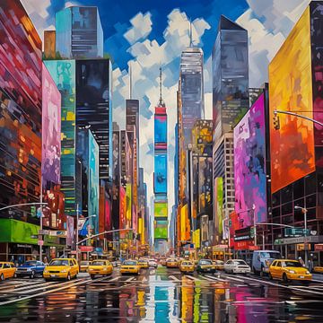 Colourful New York City by Thea