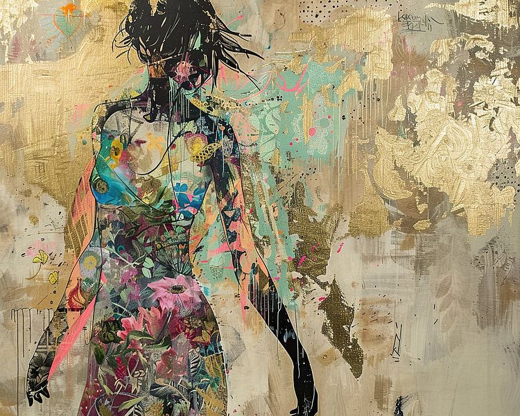 Portrait minimalist painting 35.4950 by Eye catching paintings