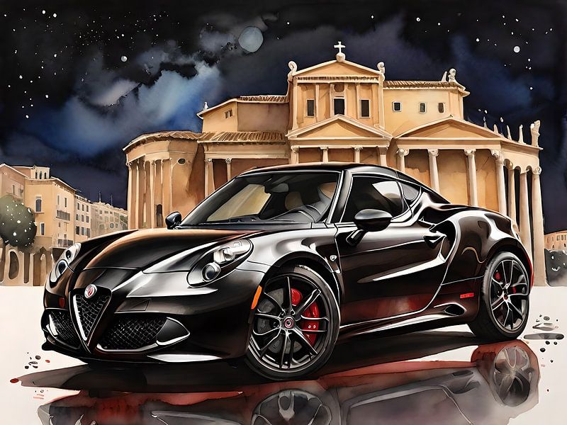 Black is beautiful - Alfa Romeo 4C par DeVerviersBelgium