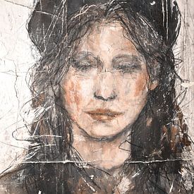 Girl with beret by Christin Lamade