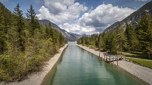 Vue du pont entre le lac Heiterwanger et Plan See