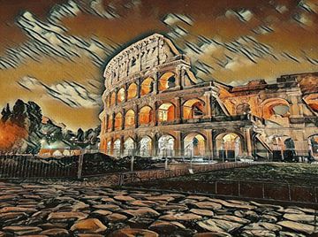 Colosseum, Rome, Italië. van Conte Monfrey