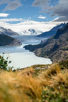 Gletschergrau in Patagonien, Chile