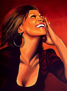 Whitney Houston Painting sur Paul Meijering