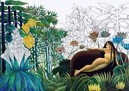 Henri Rousseau Combined Art by Marja van den Hurk thumbnail