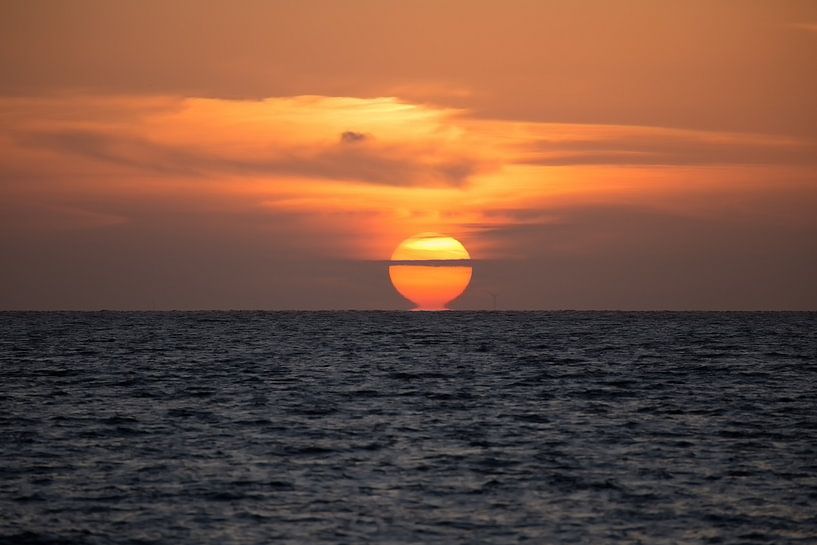 sunset on the IJsselmeer by Harmke Kramer Post