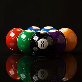 Billardkugeln Porträt