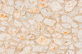 Natural stone wall background structure, close up by Alex Winter