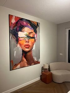 Super buntes abstraktes Porträt