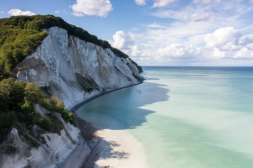 The chalk cliffs of Møns Klint, Denmark