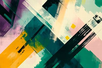 Abstrakte Farbenvielfalt – Modernes Design von Poster Art Shop