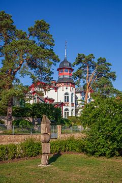 Architecture des bains, Zinnowitz, île d'Usedom, Mecklembourg-Poméranie occidentale