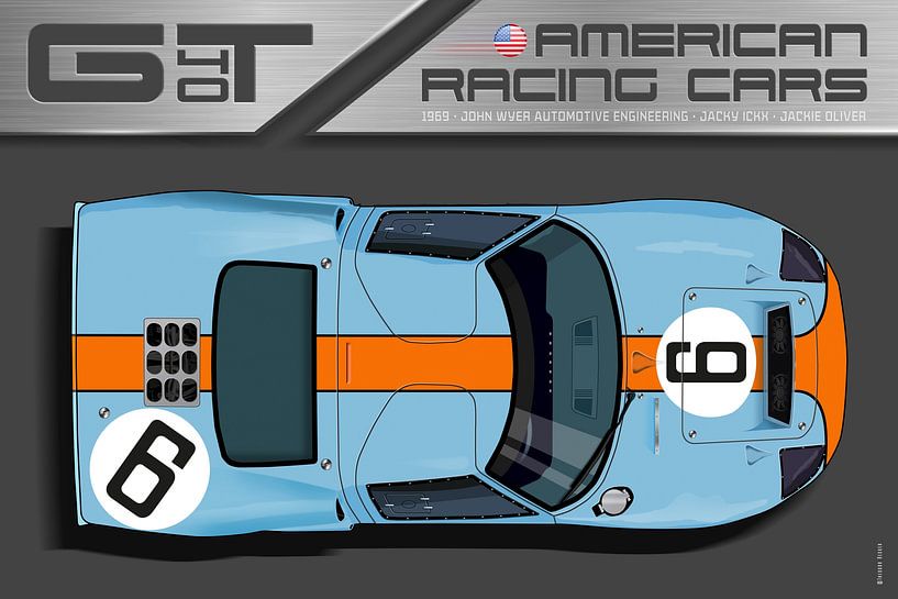 Ford GT40 No.6, 1969 von Theodor Decker