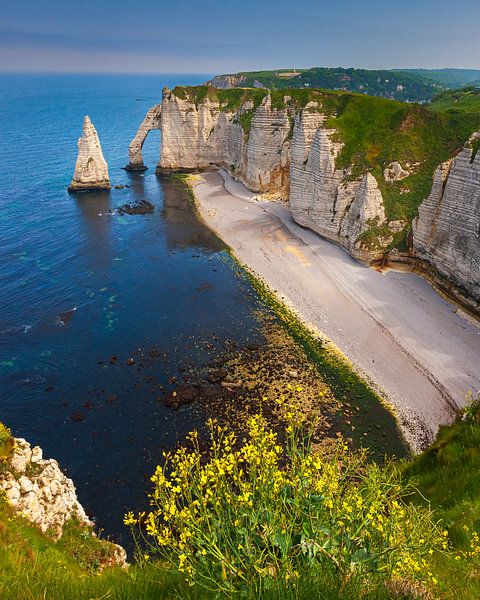 De kliffen van Etretat, Frankrijk van Henk Meijer Photography