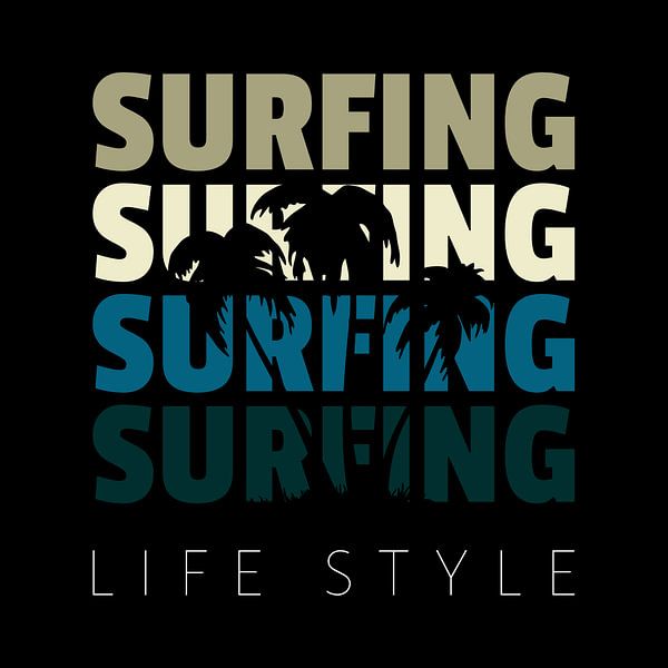 surfing by Poster Art Shop