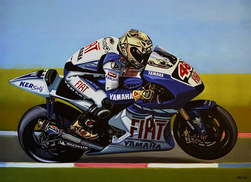 Jorge Lorenzo schilderij