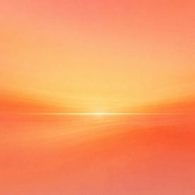 Warm Orange Abstract Sunrise Light Background for Modern Wall Art Decor by MARTINA KUSUMA DEWI