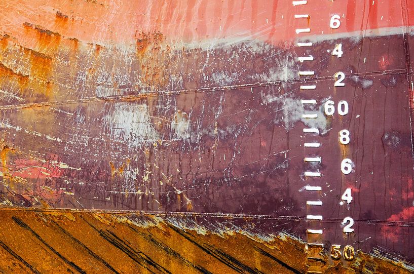 Scheepsromp in rood en bruin van Frans Blok - foto's, kunst en andere wanddecoratie